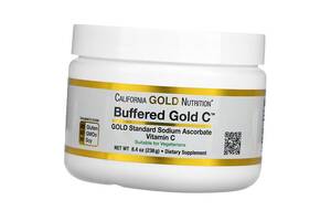 Некислый буферизованный витамин C в форме порошка Buffered Gold C California Gold Nutrition 238г (36427022)