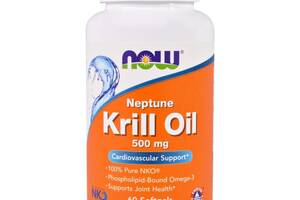 Neptune Krill Oil Now Foods 500 мг 60 капсул