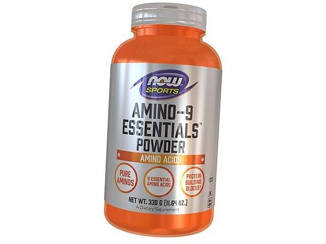 Незаменимые аминокислоты Amino-9 Essentials Powder Now Foods 330г (27128032)