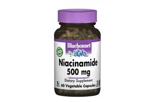 Ниацин Bluebonnet Nutrition Niacinamide 500 mg 60 Caps