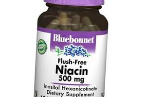 Ніацин не викликає почервоніння, Flush-Free Niacin, Bluebonnet Nutrition 60вегкапс (36393044)