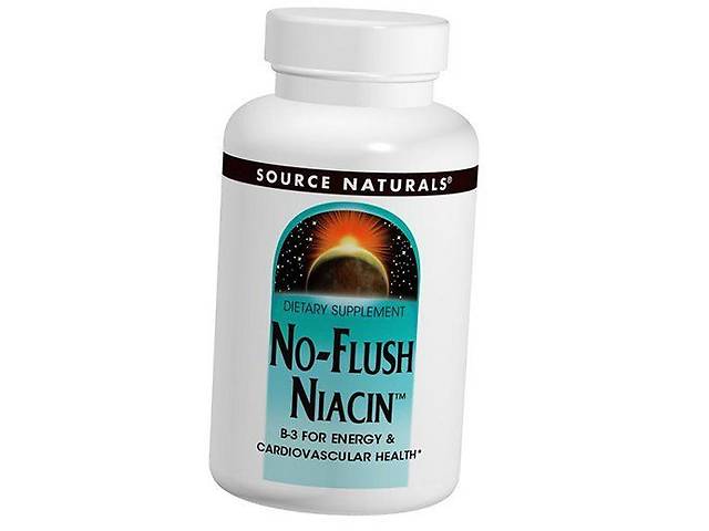 Ниацин No-Flush Niacin Source Naturals 60таб (36355086)