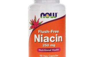 Ниацин NOW Foods Flush-Free Niacin 250 mg 90 Veg Caps