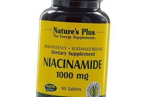 Ниацинамид Niacinamide 1000 Nature's Plus 90таб (36375007)