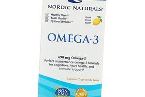 Очищений риб'ячий жир Омега 3 Omega-3 Nordic Naturals 120гелкапс Лимон (67352015)