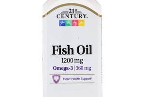 Омега 3 21st Century Fish Oil /Omega 3 1200mg/360mg Maximum Strength 90 Softgels