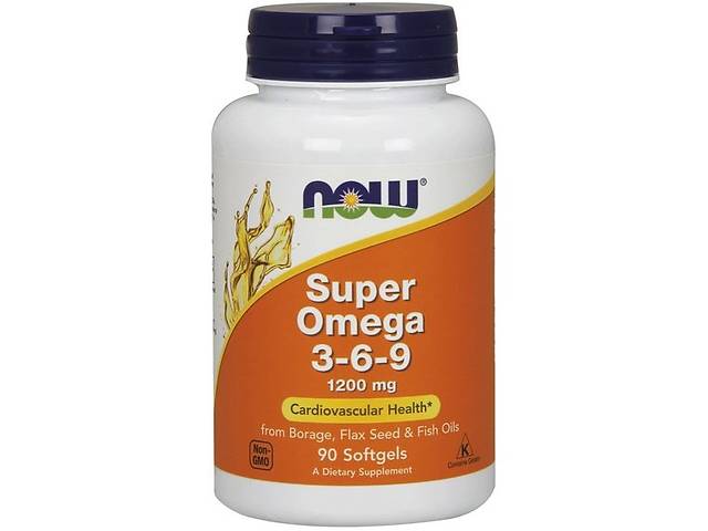 Омега 3-6-9 NOW Foods Super Omega 3-6-9 1200 mg 90 Softgels