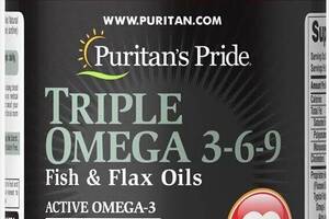 Омега 3-6-9 Puritan's Pride Triple Omega 3-6-9 120 Softgels