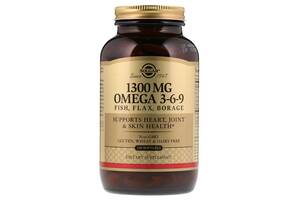 Omega 3-6-9 Solgar 1300 мг 120 гелевых капсул