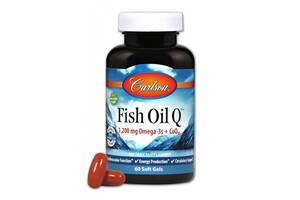 Омега 3 Carlson Labs Fish Oil Q 60 Soft Gels