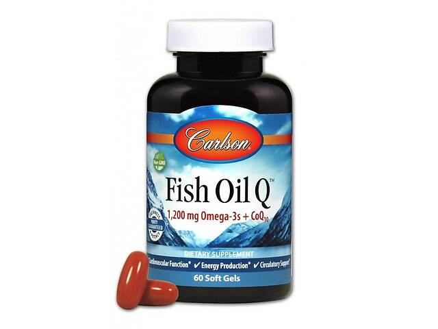 Омега 3 Carlson Labs Fish Oil Q 60 Soft Gels