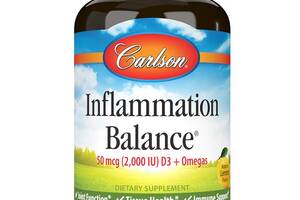 Омега 3 Carlson Labs Inflammation Balance 90 Soft Gels Lemon