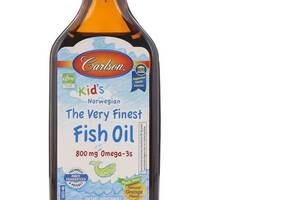 Омега 3 Carlson Labs Kid's The Very Finest Fish Oil 6.7 fl oz 200 ml Natural Orange Flavor