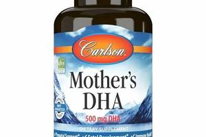 Омега 3 Carlson Labs Mother's DHA 500 mg 60 Soft Gels