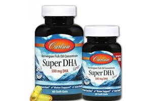 Омега 3 Carlson Labs Super DHA Gems 60+20 Soft Gels