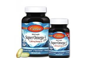 Омега 3 Carlson Labs Super Omega-3 Gems 100+30 Soft Gels