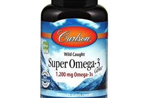 Омега 3 Carlson Labs Super Omega-3 Gems 1200 mg 180 Soft Gels