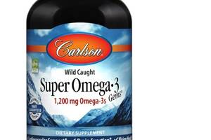 Омега 3 Carlson Labs Super Omega-3 Gems 1200 mg 300 Soft Gels