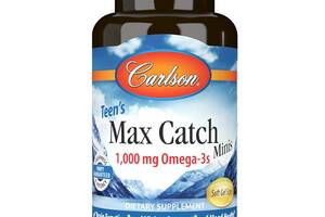 Омега 3 Carlson Labs Teen's Max Catch Minis 60 Soft Gels