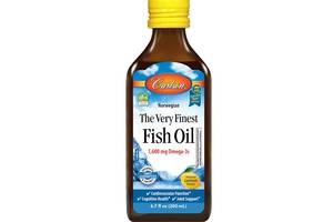 Омега 3 Carlson Labs The Very Finest Fish Oil 200 ml /40 servings/ Lemon