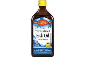 Омега 3 Carlson Labs The Very Finest Fish Oil 500 ml /100 servings/ Lemon