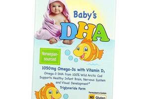 Омега 3 для детей Baby's DHA Omega-3s with Vitamin D3 California Gold Nutrition 59мл (67427001)