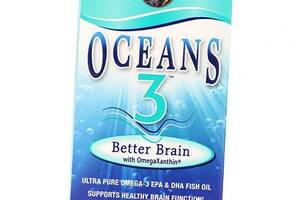 Омега 3 для мозга Oceans 3 Better Brain Garden of Life 90гелкапс (67473003)