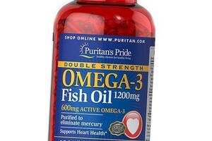 Омега 3 Double Strength Omega-3 Fish Oil 1200 Puritan's Pride 180гелкапс (67367003)