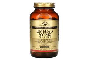 Omega-3 EPA DHA Solgar двойная сила 700 мг 120 гелевых капсул