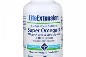 Омега 3 Life Extension Omega Foundations Super Omega-3 120 Softgels