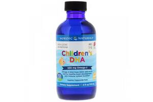 Омега 3 Nordic Naturals Children's DHA 530 mg 4 fl oz 119 ml Strawberry