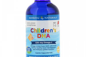 Омега 3 Nordic Naturals Children's DHA 530 mg 4 fl oz 119 ml Strawberry