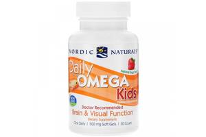 Омега 3 Nordic Naturals Daily Omega Kids 500 mg 30 Soft Gels Natural Fruit Flavor