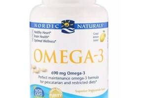 Омега 3 Nordic Naturals Omega-3 1000 mg 60 Soft gels Lemon NOR41760