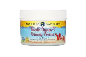 Омега 3 Nordic Naturals Omega-3 30 Gummy worm Strawberry