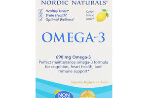 Омега 3 Nordic Naturals Omega-3 690 mg 60 Soft Gels Lemon NOR-01760