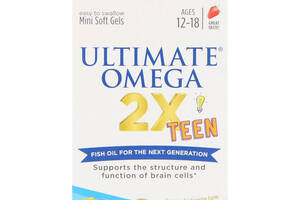 Омега 3 Nordic Naturals Ultimate Omega 2X Teen 60 Mini Soft Gels Strawberry NOR-06110