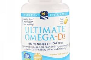 Омега 3 Nordic Naturals Ultimate Omega-D3 1000 mg 60 Soft Gels Great Lemon taste