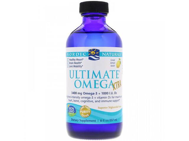 Омега 3 Nordic Naturals Ultimate Omega Xtra 8 fl oz 237 ml Lemon