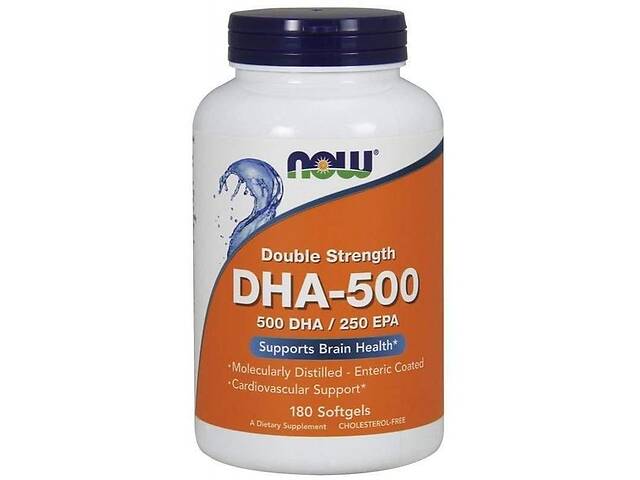 Омега 3 NOW Foods DHA-500/EPA-250 180 Softgels