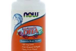 Омега 3 NOW Foods Kid's DHA 100 mg 60 Softgels