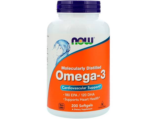 Омега-3 Now Foods Omega-3 1000 мг 200 капсул