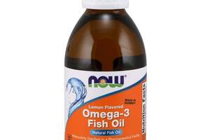 Омега 3 NOW Foods OMEGA-3 FISH OIL, 7 OZ 200 ml Lemon