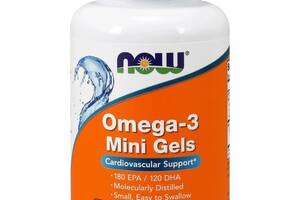 Омега 3 NOW Foods Omega-3 Mini Gels 180 Softgels