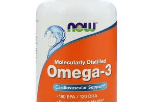 Омега 3 NOW Foods Omega-3 Molecularly Distilled Softgels 200 Softgels