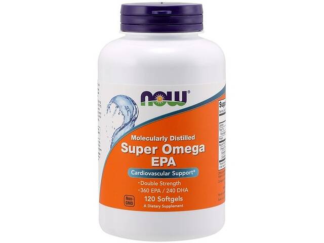 Омега 3 NOW Foods Super Omega EPA 1200 mg 360/240 120 Softgels