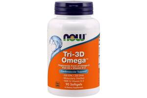 Омега 3 NOW Foods Tri-3D Omega 90 Softgels