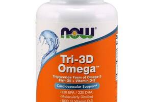 Омега 3 NOW Foods Tri-3D Omega 90 Softgels