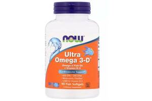 Омега 3 NOW Foods Ultra Omega 3-D 90 Fish Softgels