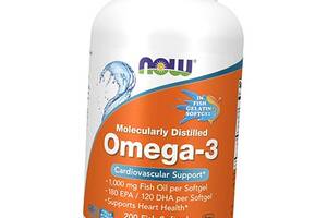 Омега 3 Omega-3 1000 Fish Gelatin Now Foods 200гелкапс (67128028)